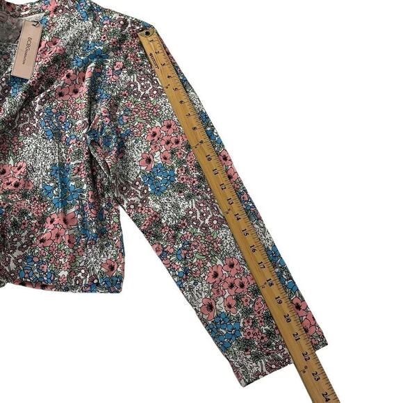 BCBGeneration Garden Multicolor Long Sleeves Top Size X Large New‎ - Picture 3 of 8